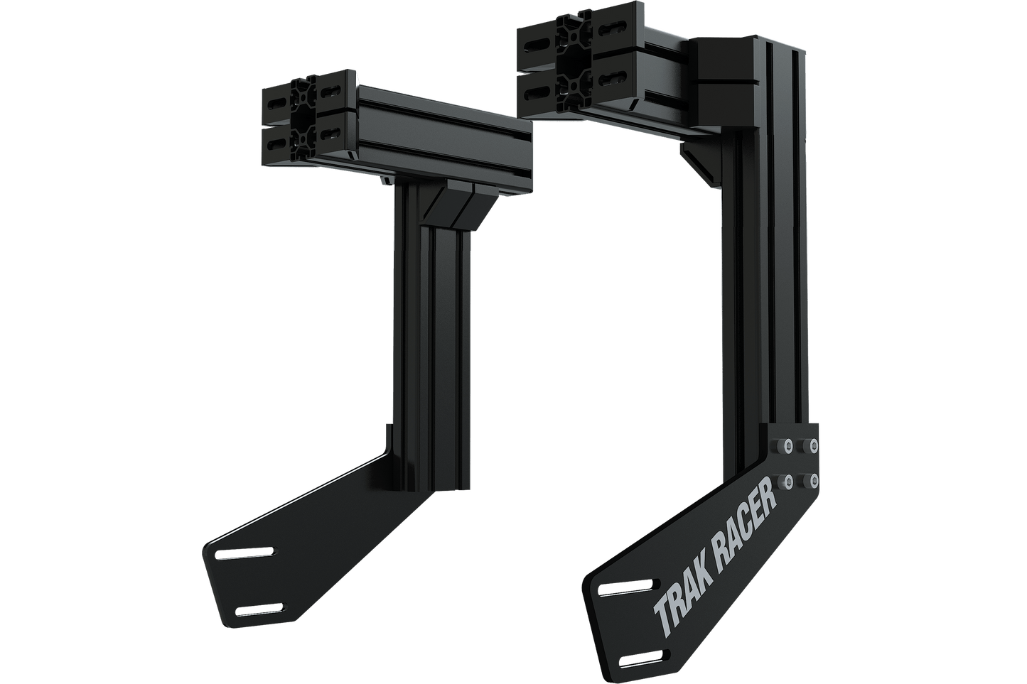 Trak Racer TR8020 Aluminium / Carbon Steel Integrated Monitor Mounts - Black