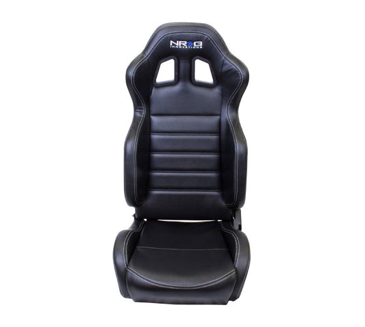 NRG Reclinable Racing Seat White Stitching