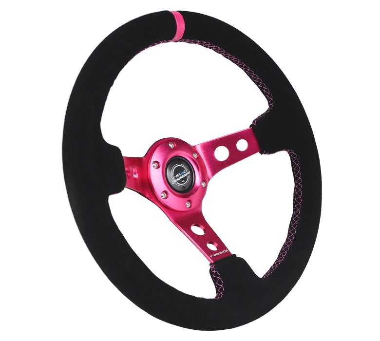 NRG 350Mm 3" Deep Dish With Holes Suede