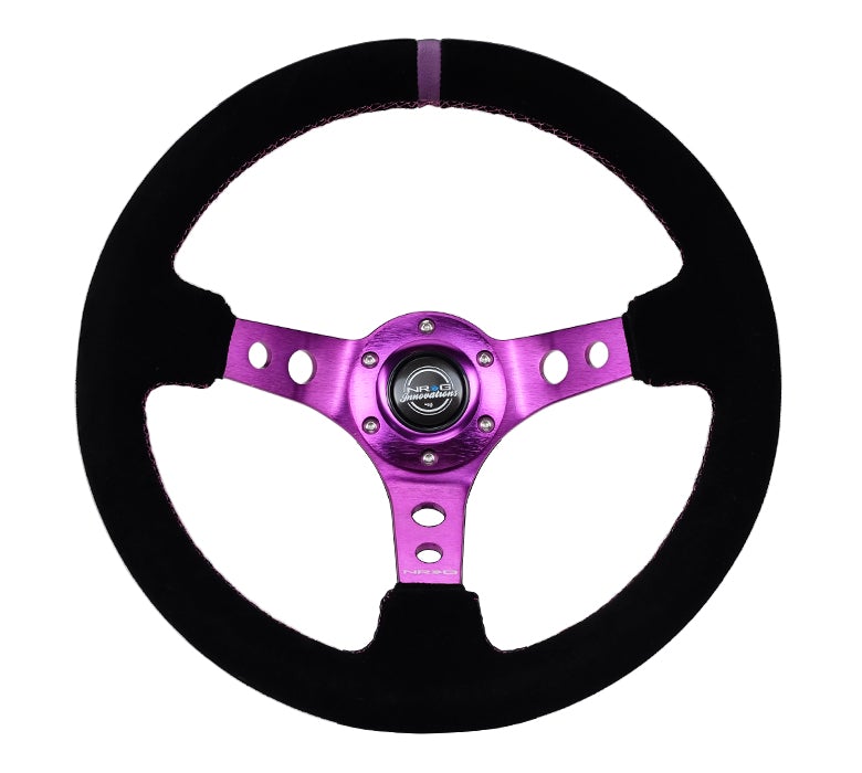 NRG 350Mm 3" Deep Dish With Holes Suede