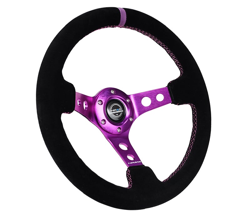 NRG 350Mm 3" Deep Dish With Holes Suede