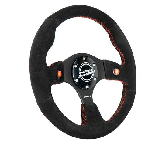 NRG Dual Button Steering Wheel Suede