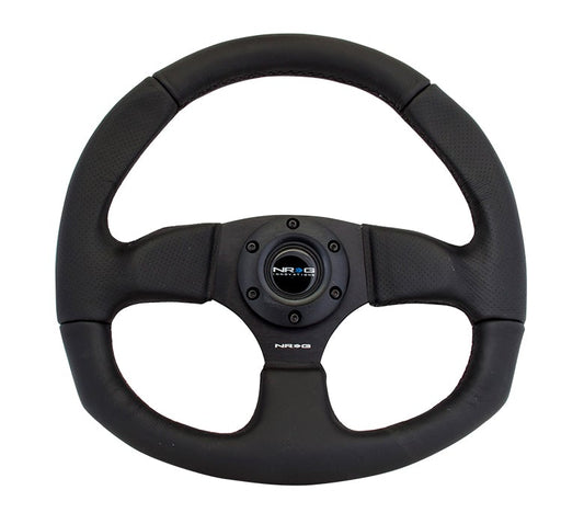 NRG Flat Bottom Steering Wheel Leather