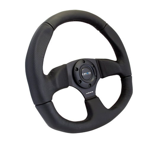 NRG Flat Bottom Steering Wheel Leather