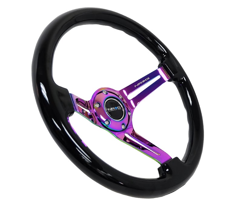 NRG 350Mm 3" Deep Dish With Slits Wood Grain