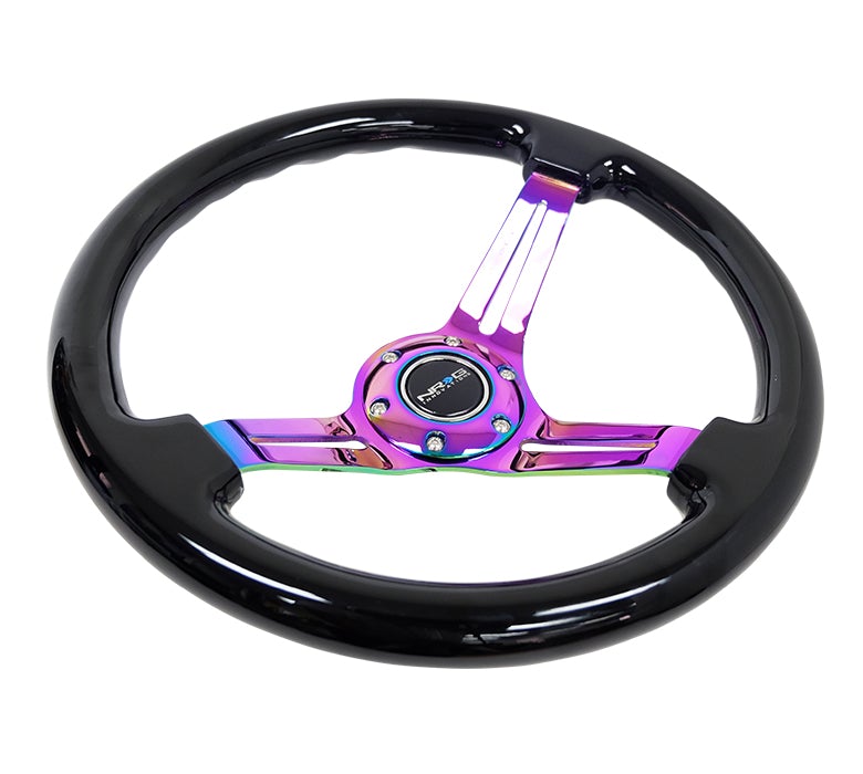 NRG 350Mm 3" Deep Dish With Slits Wood Grain