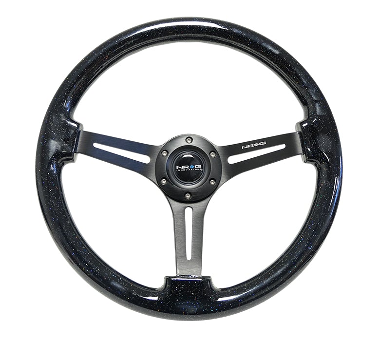 NRG 350Mm 3" Deep Dish With Slits Wood Grain
