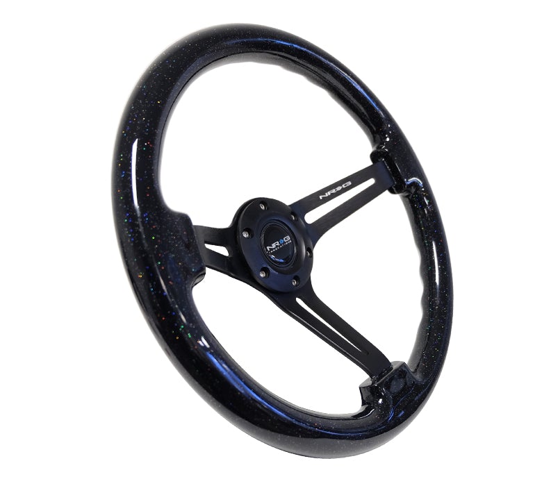 NRG 350Mm 3" Deep Dish With Slits Wood Grain