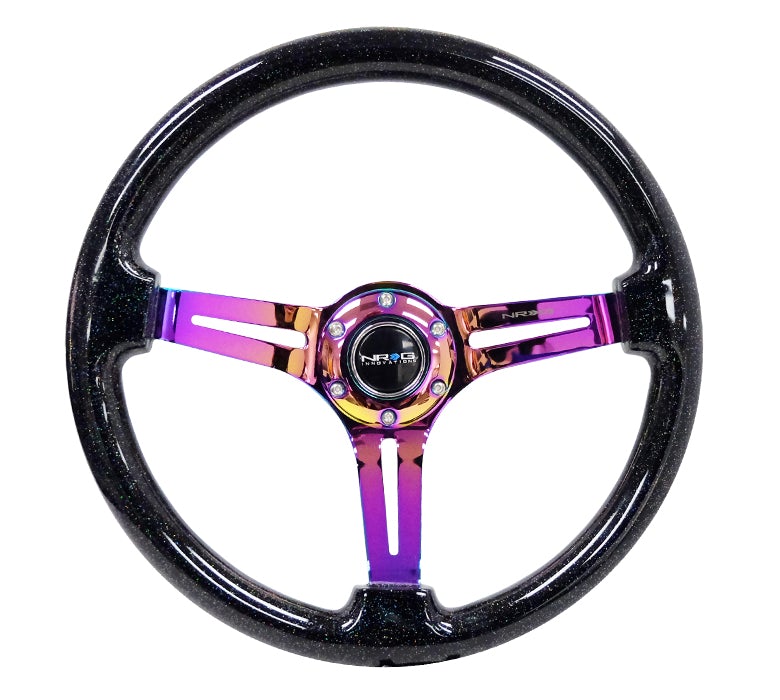 NRG 350Mm 3" Deep Dish With Slits Wood Grain