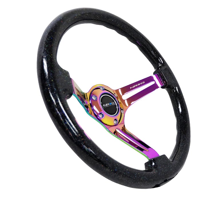 NRG 350Mm 3" Deep Dish With Slits Wood Grain