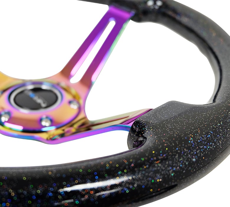 NRG 350Mm 3" Deep Dish With Slits Wood Grain