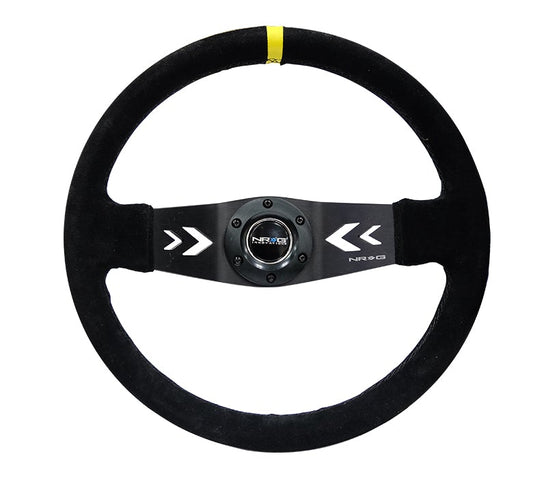 NRG 350Mm Two Spoke Steering Wheel Suede