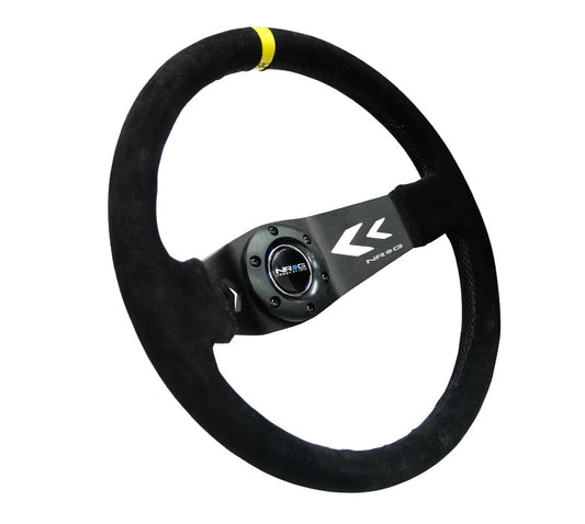 NRG 350Mm Two Spoke Steering Wheel Suede