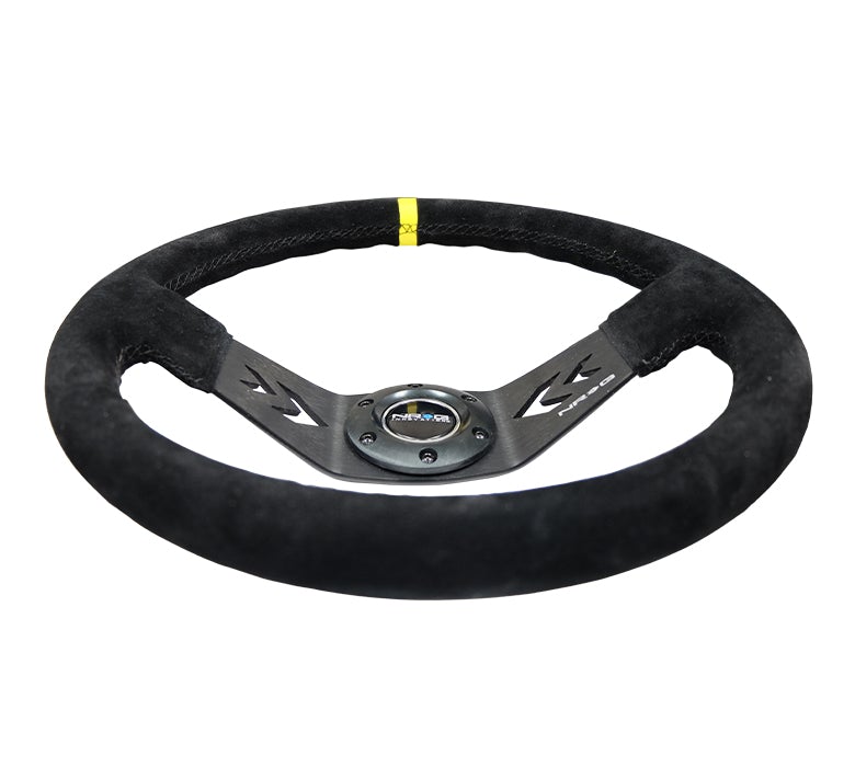 NRG 350Mm Two Spoke Steering Wheel Suede