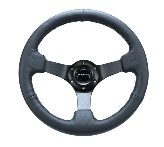 NRG 330Mm Deep Dish Steering Wheel Leather