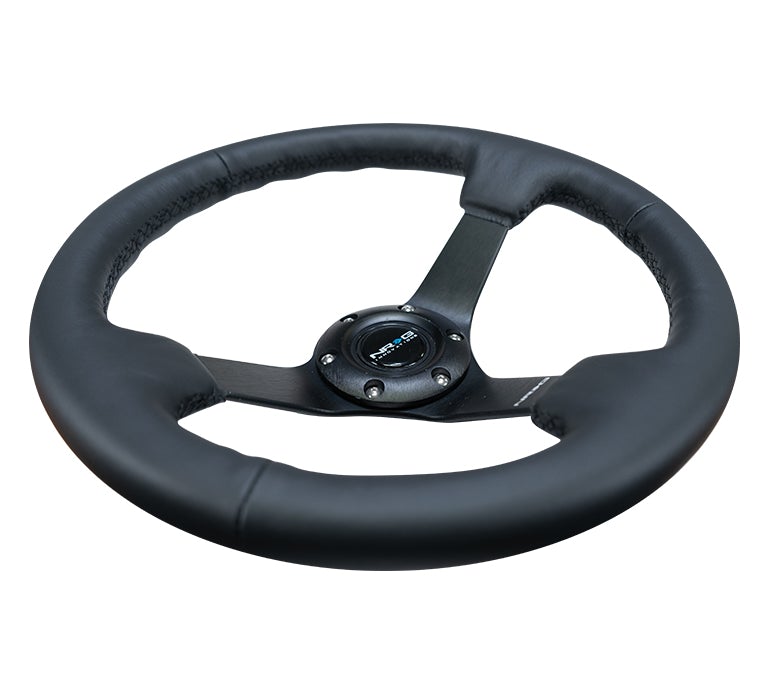 NRG 330Mm Deep Dish Steering Wheel Leather