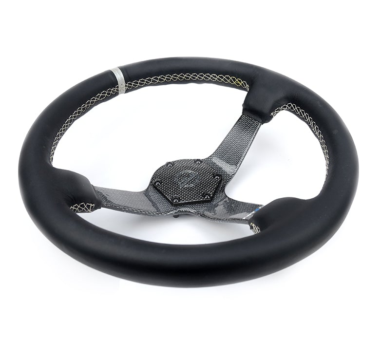 NRG Carbon Fiber Colored Steering Wheel 350Mm Deep Dish