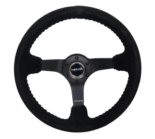 NRG 350Mm Deep Dish Steering Wheel Suede