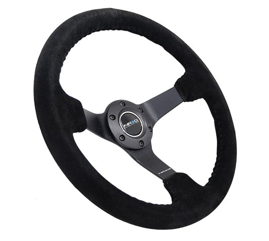 NRG 350Mm Deep Dish Steering Wheel Suede