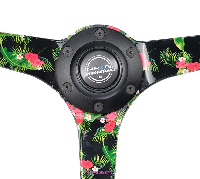 NRG 350Mm Deep Dish Steering Wheel Leather
