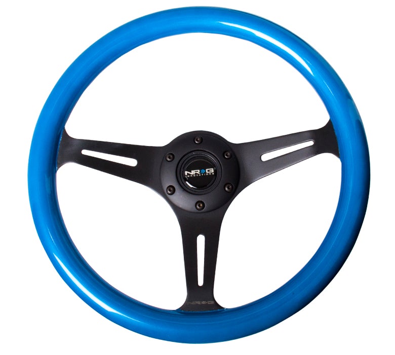 NRG 350Mm 1.5" Deep Dish Wood Grain Steering Wheel