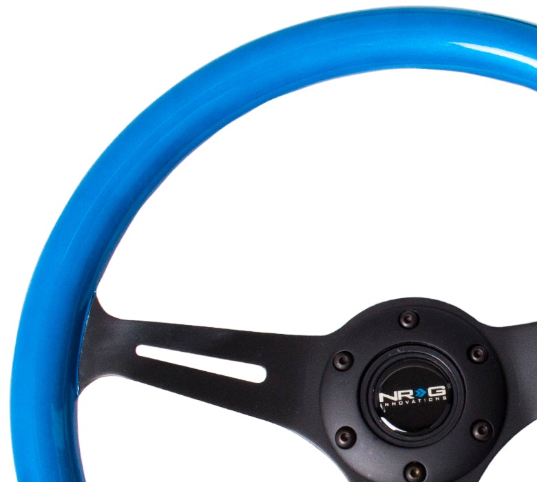 NRG 350Mm 1.5" Deep Dish Wood Grain Steering Wheel