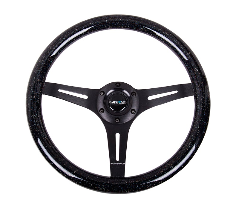 NRG 350Mm 1.5" Deep Dish Wood Grain Steering Wheel