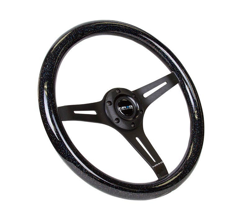 NRG 350Mm 1.5" Deep Dish Wood Grain Steering Wheel