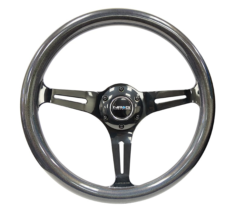 NRG 350Mm 1.5" Deep Dish Wood Grain Steering Wheel