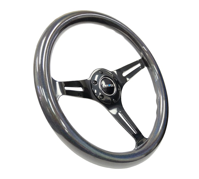 NRG 350Mm 1.5" Deep Dish Wood Grain Steering Wheel