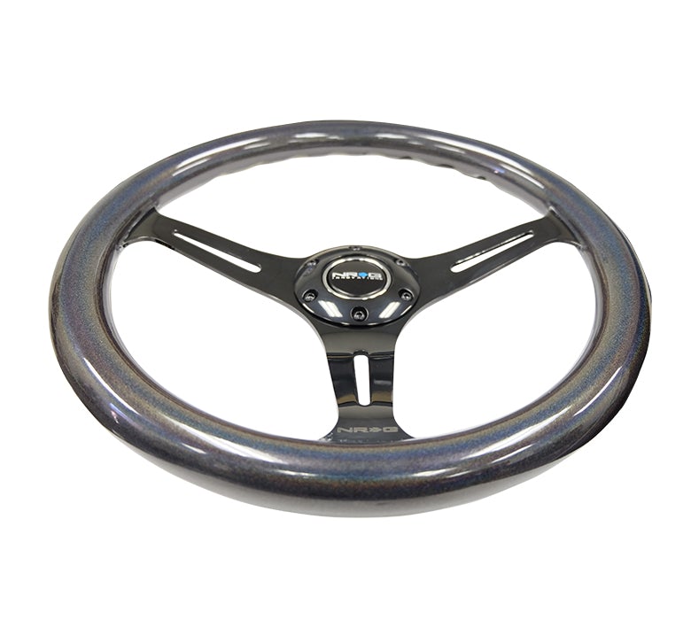 NRG 350Mm 1.5" Deep Dish Wood Grain Steering Wheel