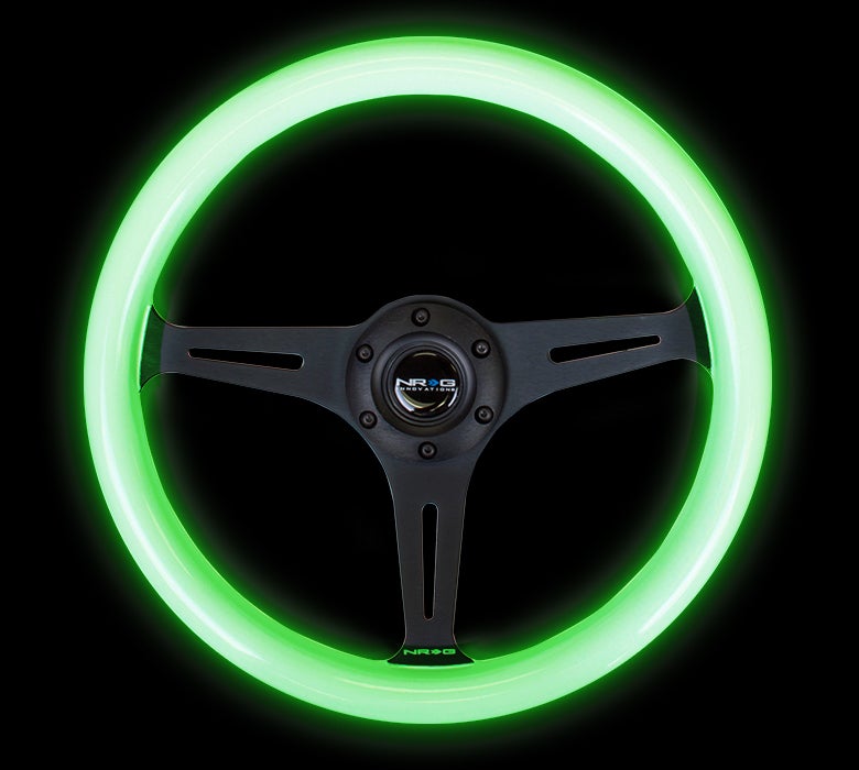NRG 350Mm 1.5" Deep Dish Wood Grain Steering Wheel