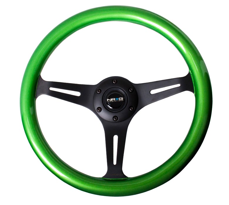 NRG 350Mm 1.5" Deep Dish Wood Grain Steering Wheel