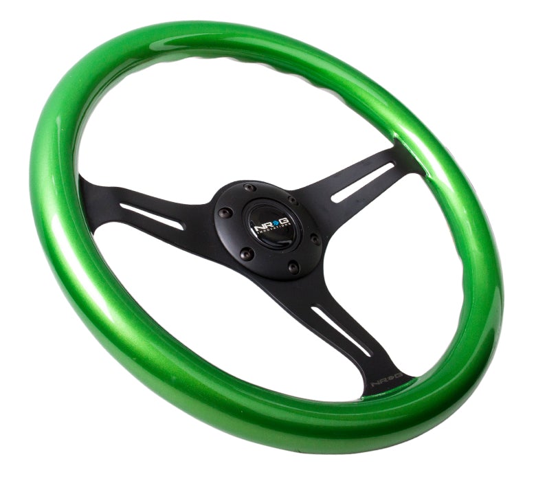 NRG 350Mm 1.5" Deep Dish Wood Grain Steering Wheel