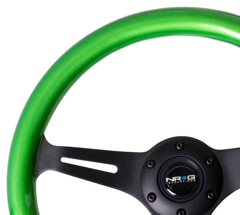 NRG 350Mm 1.5" Deep Dish Wood Grain Steering Wheel