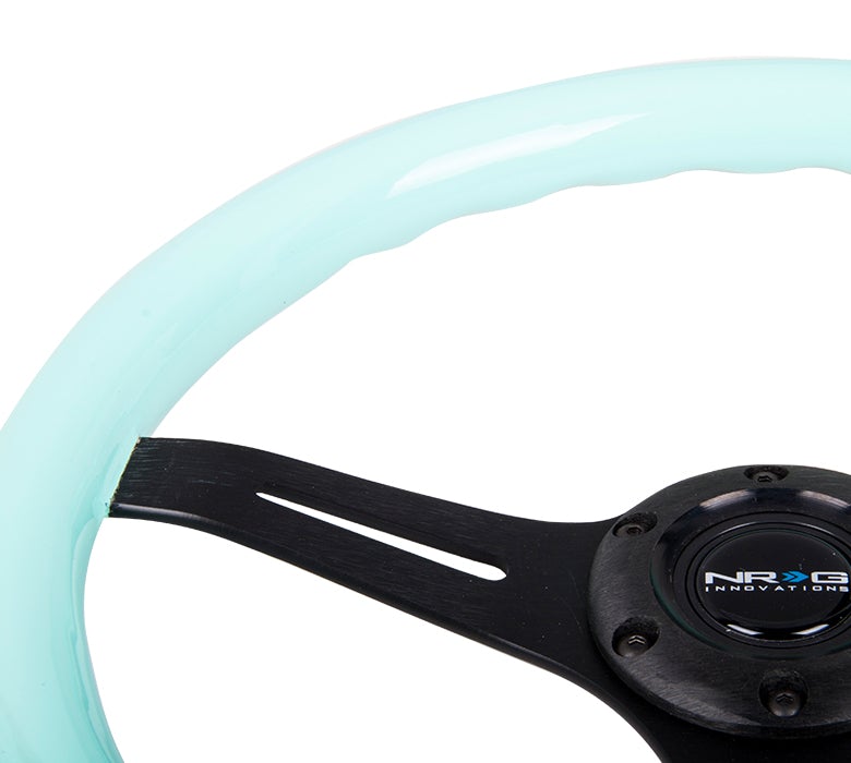 NRG 350Mm 1.5" Deep Dish Wood Grain Steering Wheel