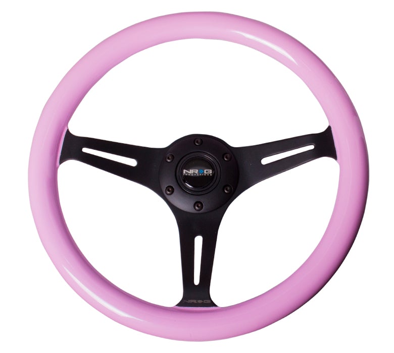 NRG 350Mm 1.5" Deep Dish Wood Grain Steering Wheel