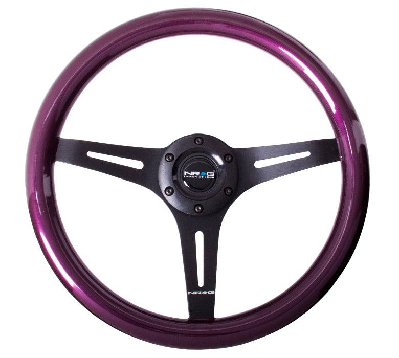 NRG 350Mm 1.5" Deep Dish Wood Grain Steering Wheel