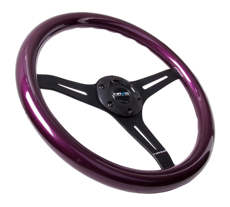 NRG 350Mm 1.5" Deep Dish Wood Grain Steering Wheel