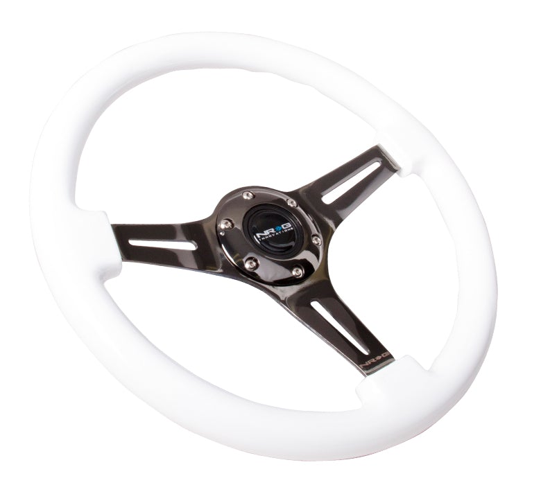 NRG 350Mm 1.5" Deep Dish Wood Grain Steering Wheel
