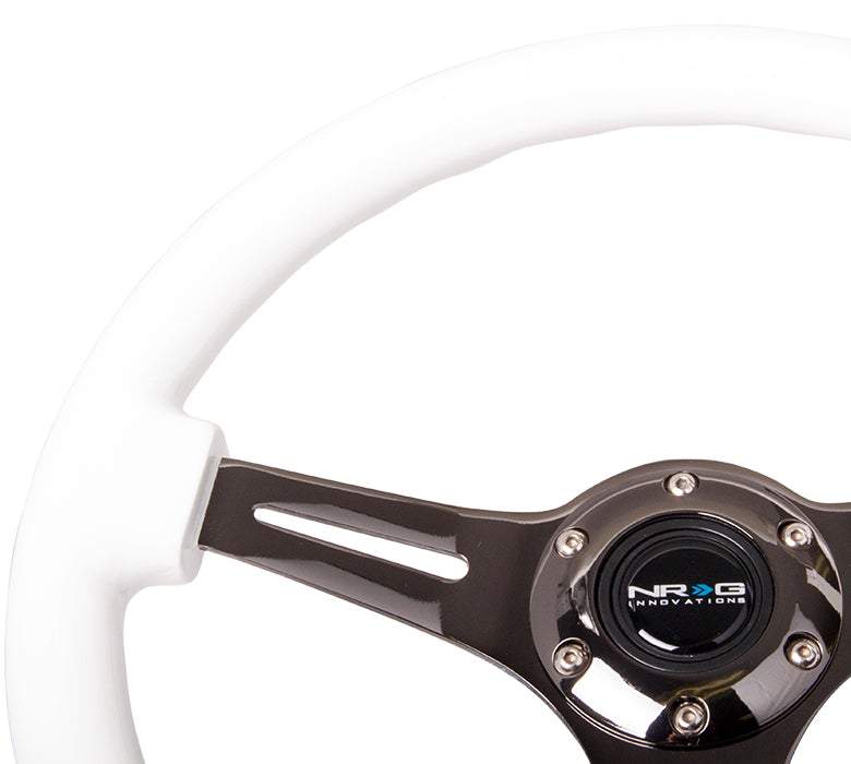 NRG 350Mm 1.5" Deep Dish Wood Grain Steering Wheel