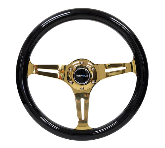 NRG 350Mm 1.5" Deep Dish Wood Grain Steering Wheel