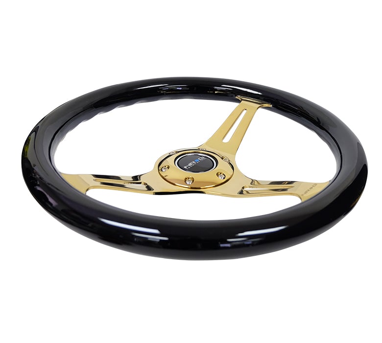 NRG 350Mm 1.5" Deep Dish Wood Grain Steering Wheel