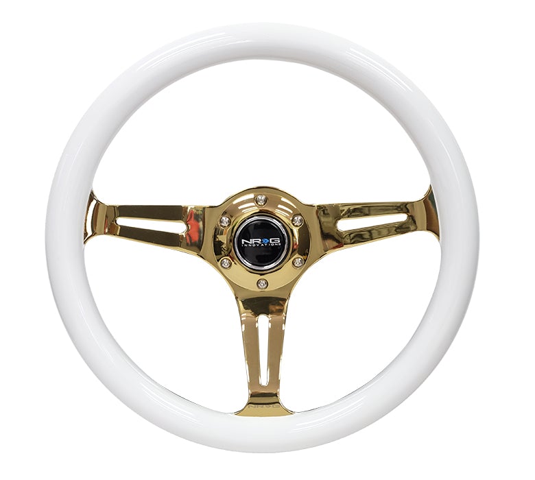 NRG 350Mm 1.5" Deep Dish Wood Grain Steering Wheel