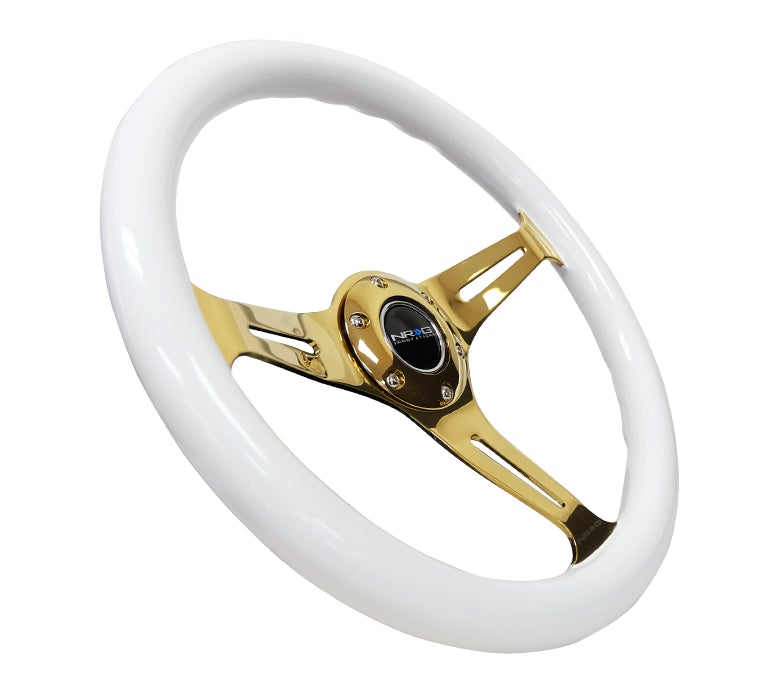 NRG 350Mm 1.5" Deep Dish Wood Grain Steering Wheel