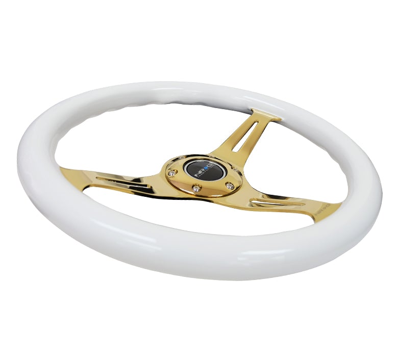NRG 350Mm 1.5" Deep Dish Wood Grain Steering Wheel