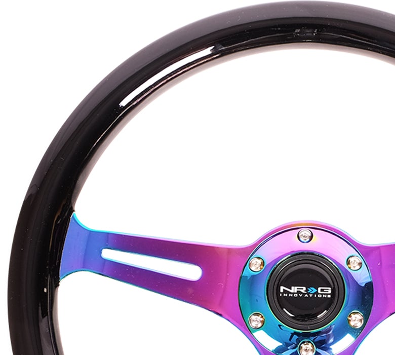 NRG 350Mm 1.5" Deep Dish Wood Grain Steering Wheel