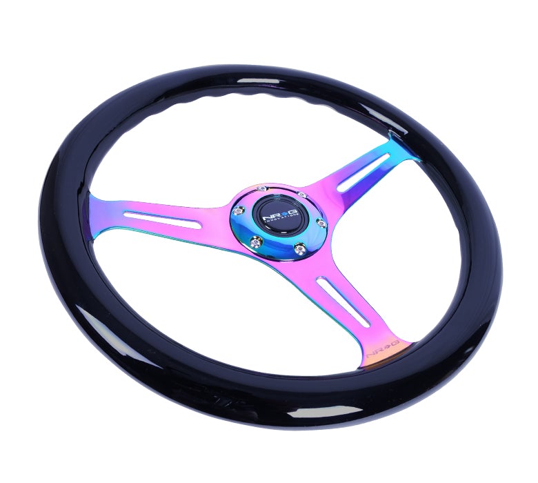 NRG 350Mm 1.5" Deep Dish Wood Grain Steering Wheel