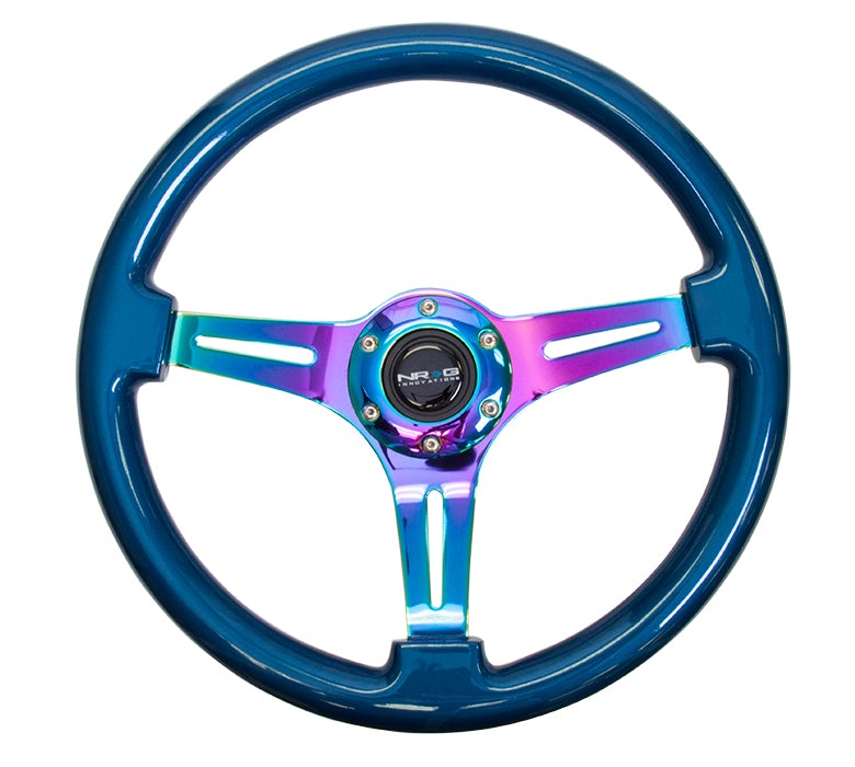 NRG 350Mm 1.5" Deep Dish Wood Grain Steering Wheel