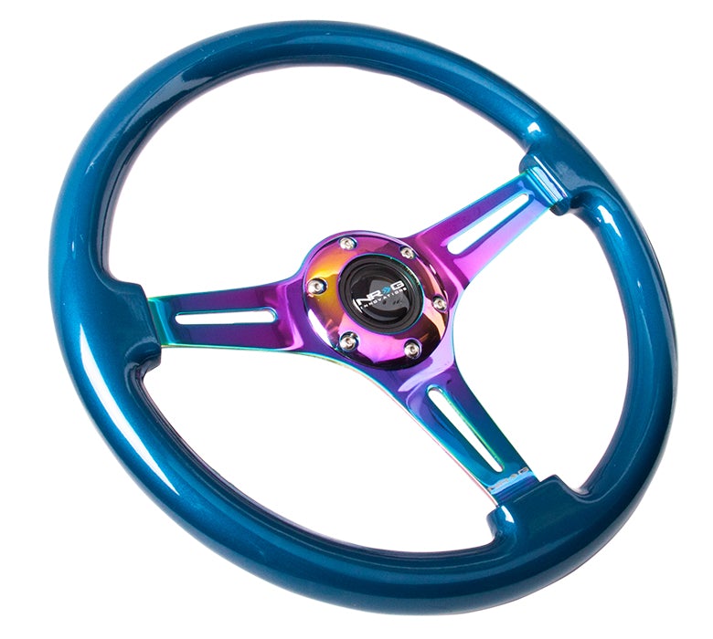 NRG 350Mm 1.5" Deep Dish Wood Grain Steering Wheel